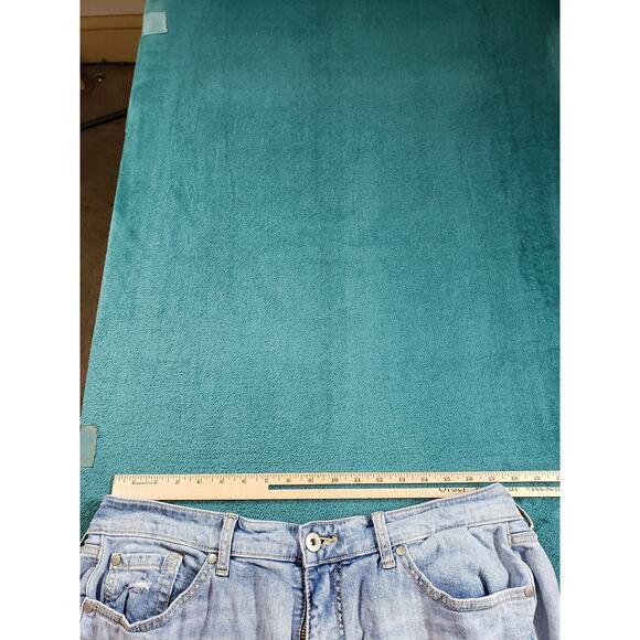 Torrid Jeans Sz 10 Womens Blue Stretch Pants Mid Rise Ladies Crop Boyfriend - Picture 9 of 12